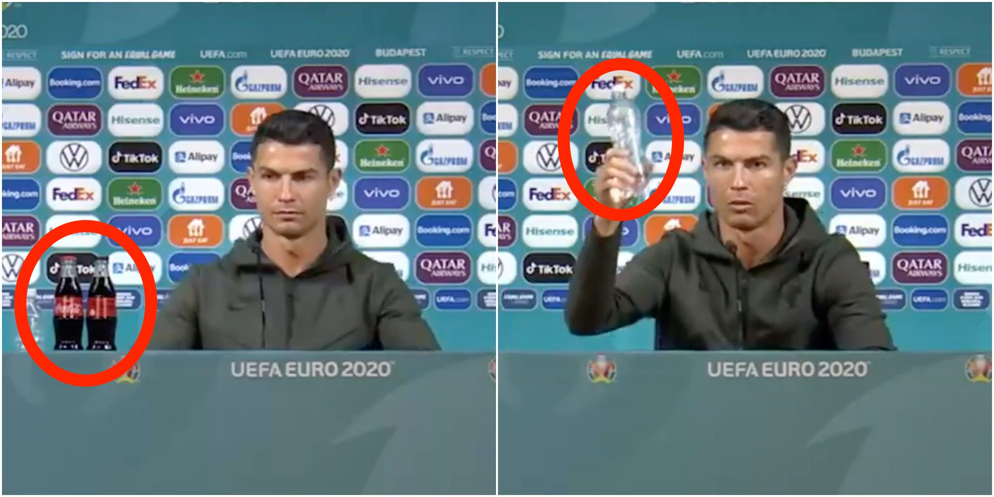 The athletic reports that a staggering $4bn (a$5.2bn) wiped off coca cola's market value after ronaldo removed the bottles. VIDEO: Cristiano Ronaldo Replaces Coca-Cola Bottles With Water