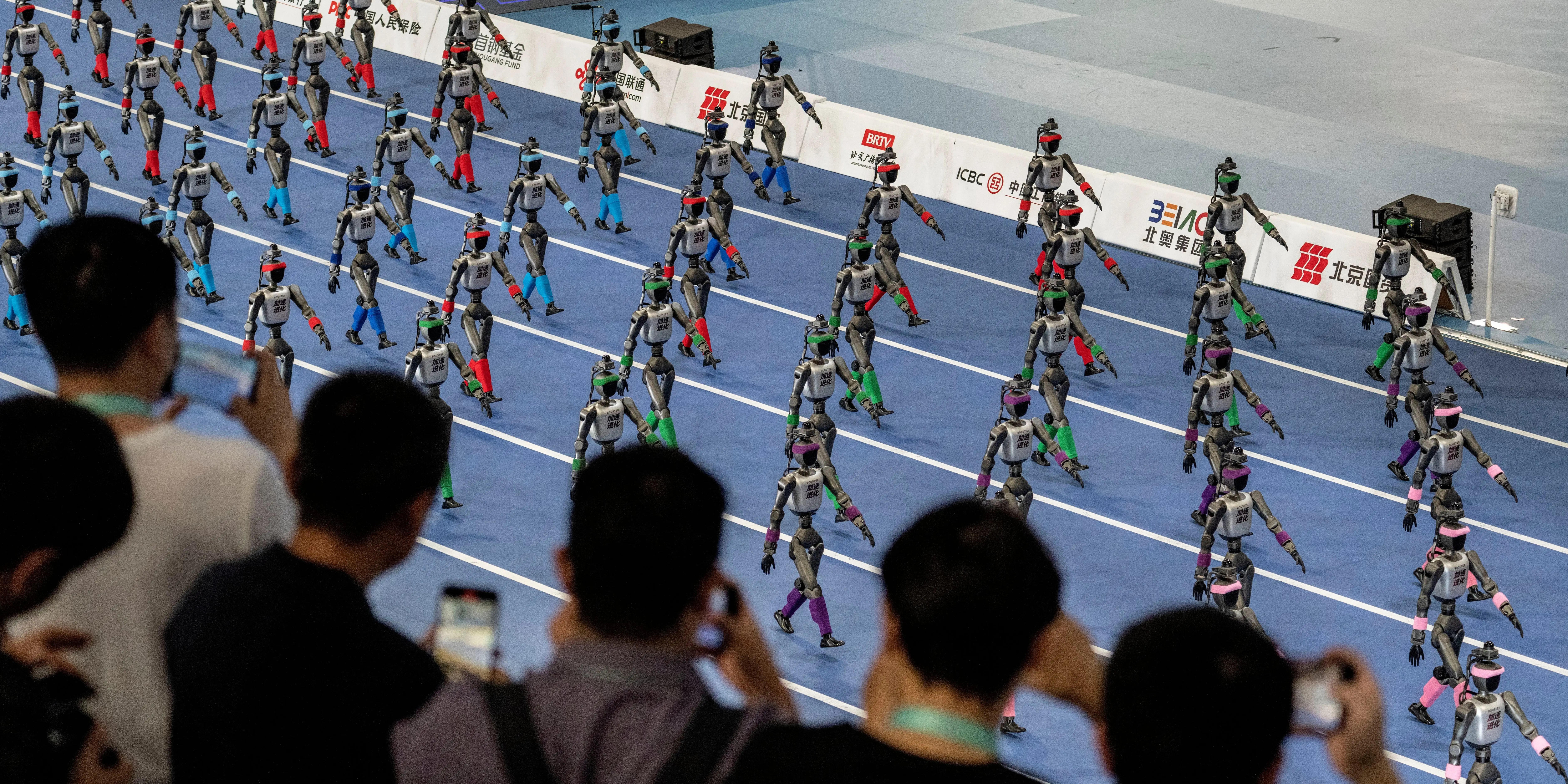 At China’s robot Olympics, the finish line comes with a padded wall and a stretcher