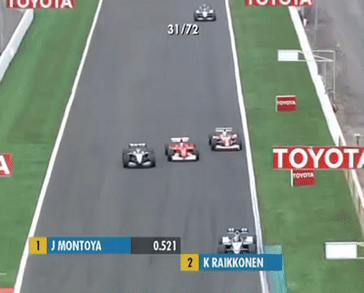 F1 France 2002 Schumi Vs Montoya Vs Kimi On Make A Gif