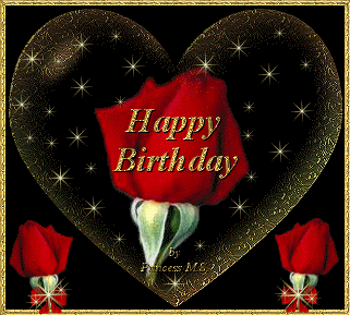 Share the best gifs now >>> Happy Birthday! -- Heart With Rose :: Happy Birthday ...