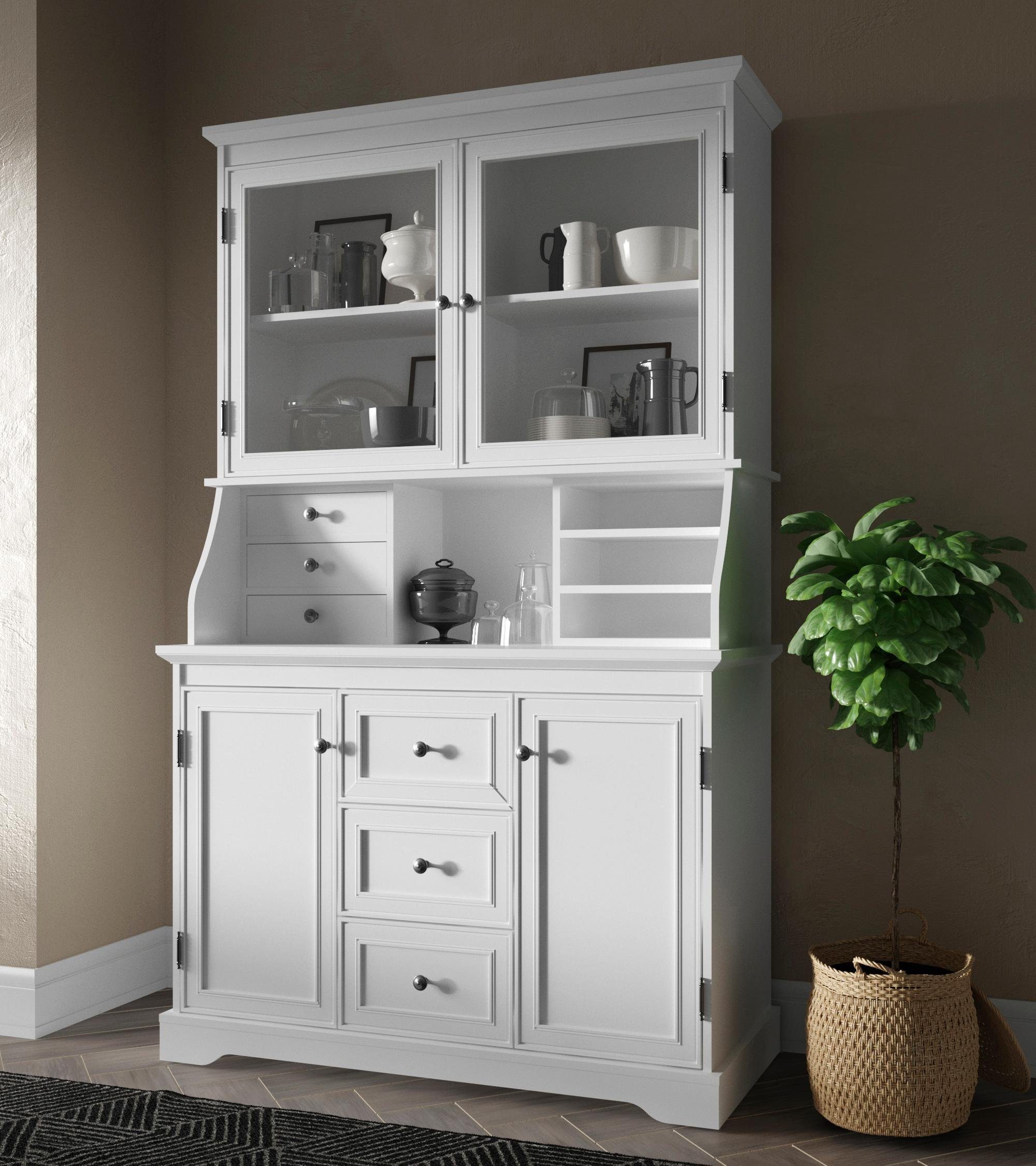 Kuchenbuffet Landhausstil Grun Weiss Massivholz Kiefer Moebro De Grosser Landhaus Buffetschrank Grun Weiss Esszimmer Buffetschranke Anrichten Buffetschranke Esszimmer