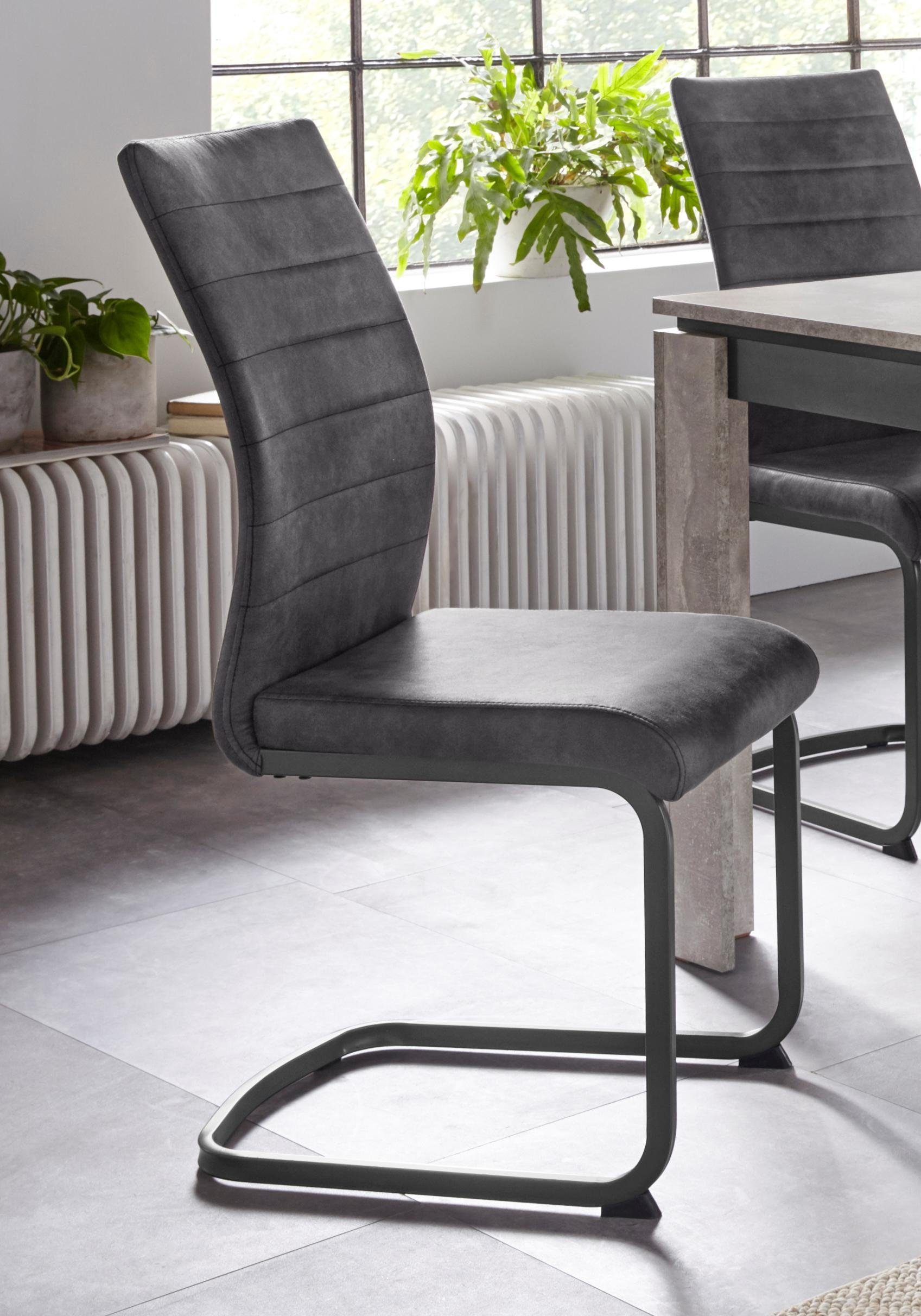 Kuchenstuhl Chair Company Gepolstert Grau