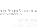 Character Escape Sequences And Numeric Notations In Php Php Watch
