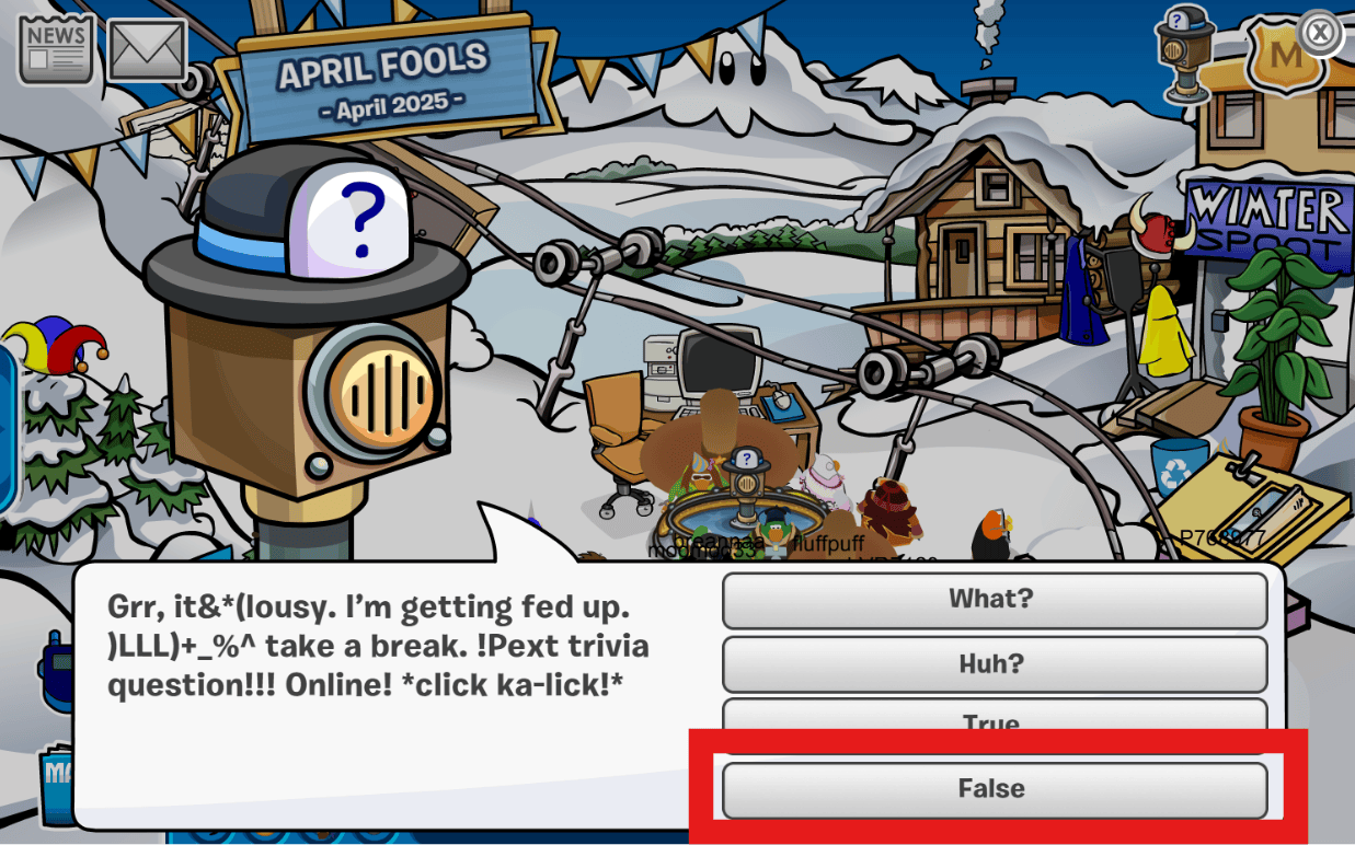 CPJourney 3rd Party Anniversary Trivia Bot Ski Village Answer