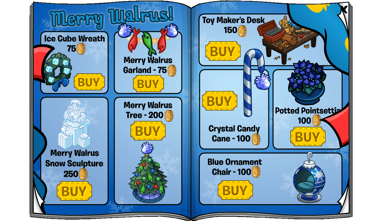Club Penguin Zero CPZero Better Igloos December 2025 Catalog Secrets CPZ furniture guide hidden secrets Page 5