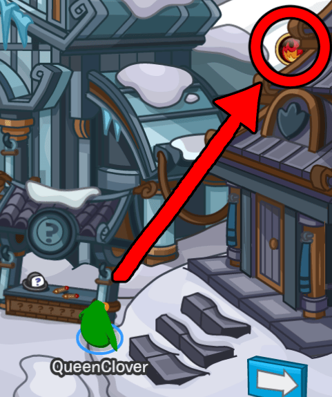 New Club Penguin Card Jitsu Party Flame Crystal at Ski Village