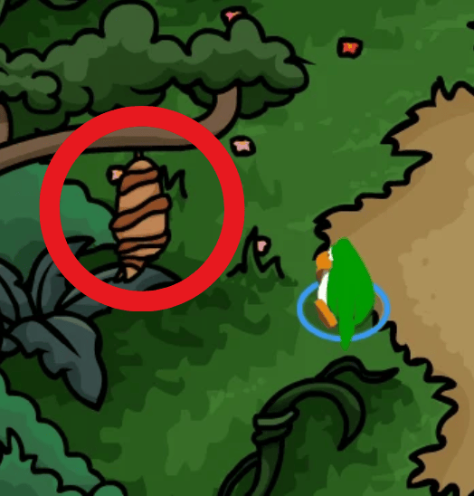 Club Penguin Legacy Island Adventure Party: Island Infestation: Butterfly Puffle Location