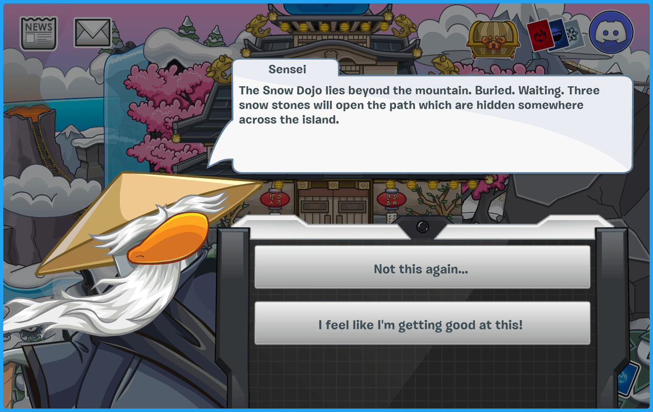 New Club Penguin Card Jitsu Party Snow Crystal Sensei Conversation