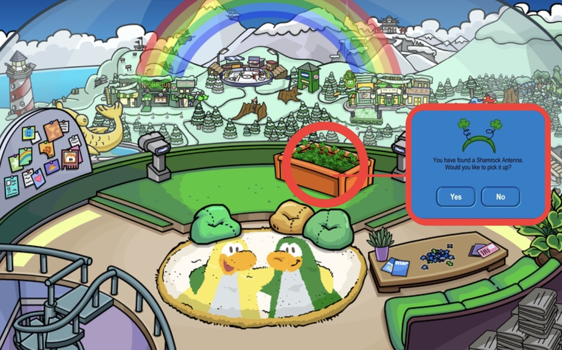 CPJourney St. Patrick's Party Guide - Shamrock Antenna Location