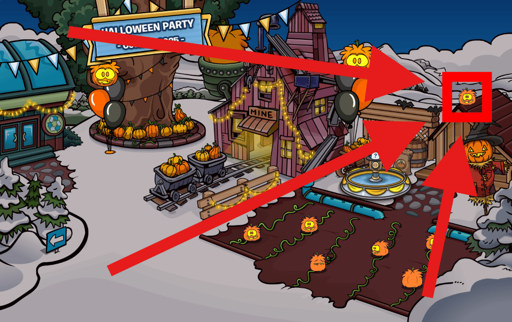 CPJourney 3rd Party Anniversary Pumpkin Puffle Location