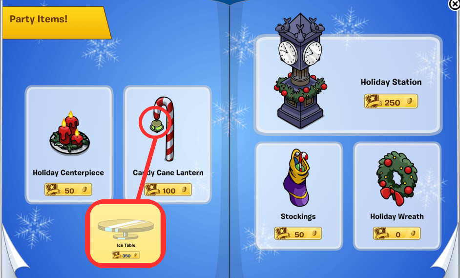 Furniture & Igloo Catalog December 2025 New Club Penguin NewCP Cheats Page 5