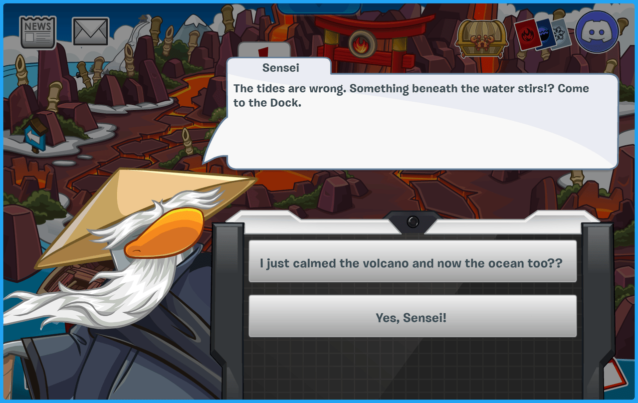 New Club Penguin Card Jitsu Party Water Crystal Sensei Conversation