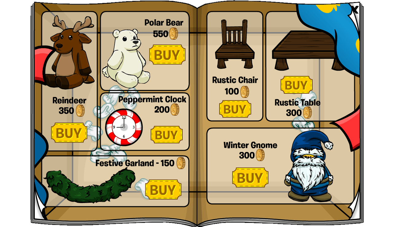 Club Penguin Zero CPZero Better Igloos December 2025 Catalog Secrets CPZ furniture guide hidden secrets Page 4