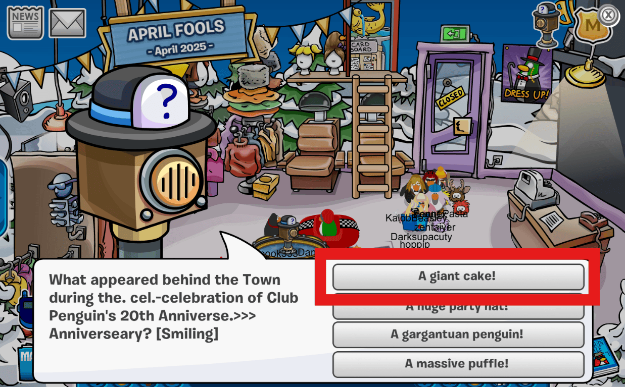 CPJourney 3rd Party Anniversary Trivia Bot Gift Shop Answer