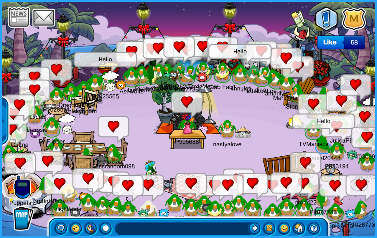 Club Penguin Journey Igloo Party and Party Host Stamps