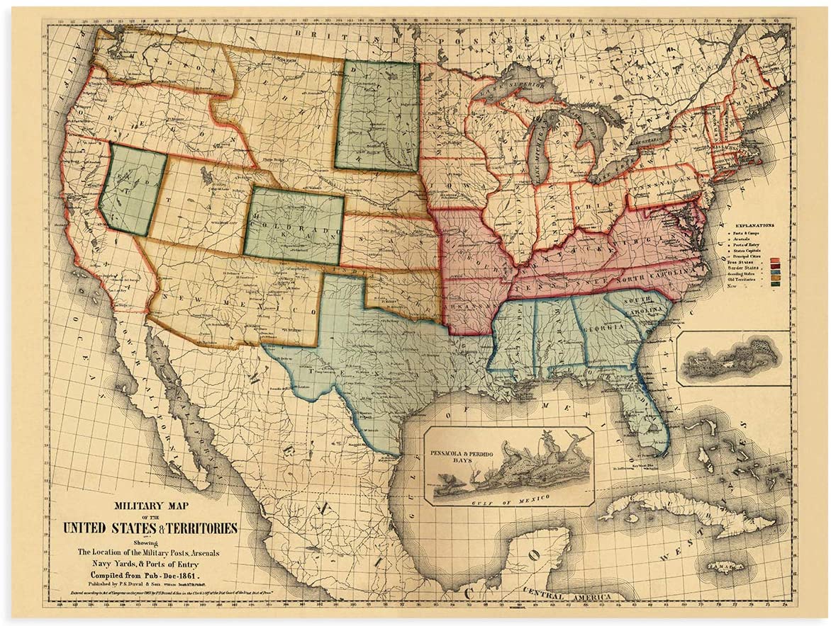Map Of America Before The Civil War 21 7 