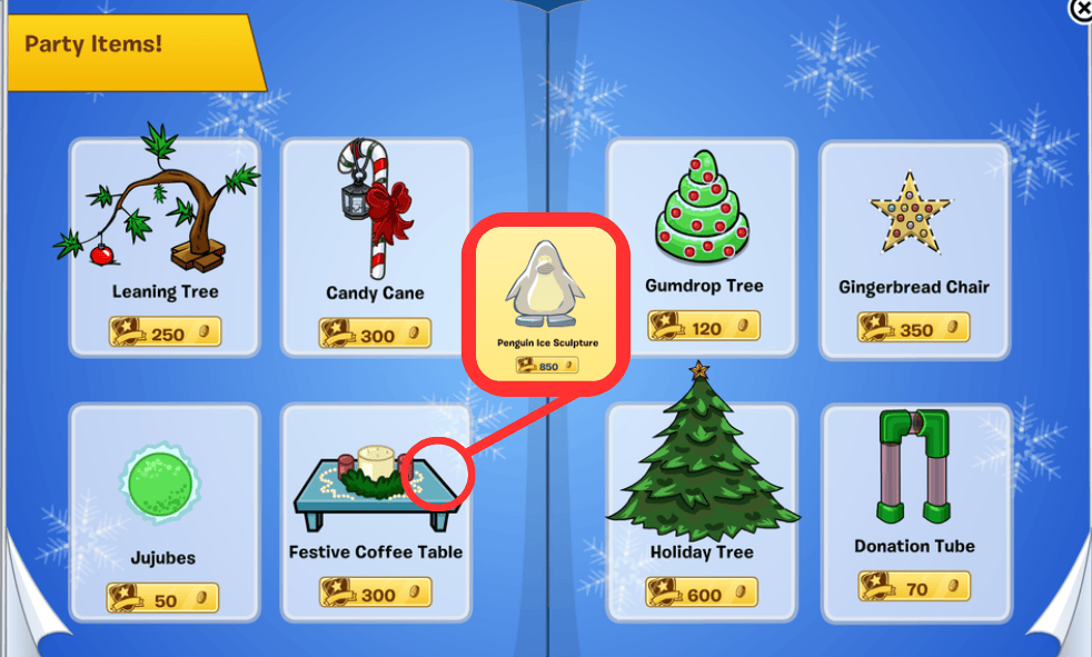 Furniture & Igloo Catalog December 2025 New Club Penguin NewCP Cheats Page 3