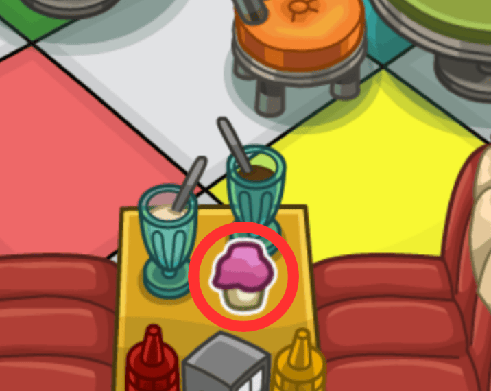 NewCP Puffle Party Guide - Puffle with Cupcakes Location 6
