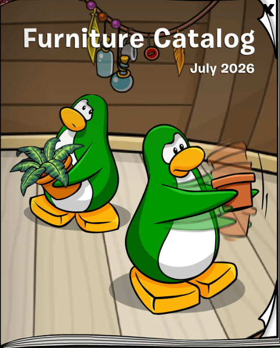 Club Penguin Legacy Furniture Catalog July 2026 Cover