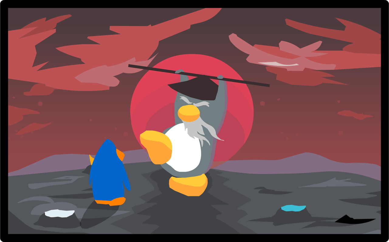 New Club Penguin Card Jitsu Party Ninja Master Painting