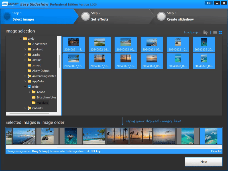 Easy Slideshow Professional 2.100 Multilingual – (81 MB)
