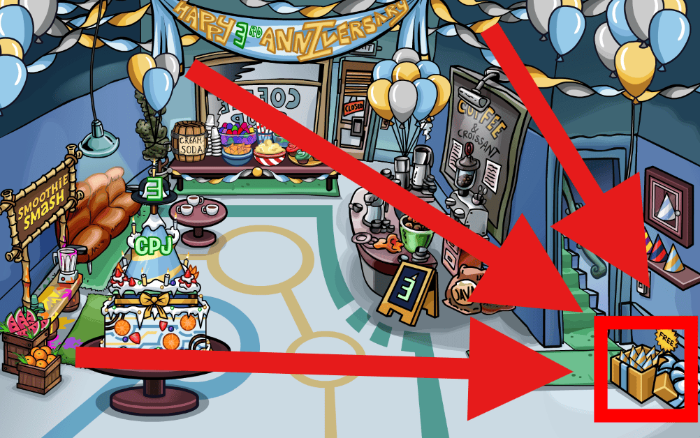 CPJourney 3rd Party Anniversary Hat Location
