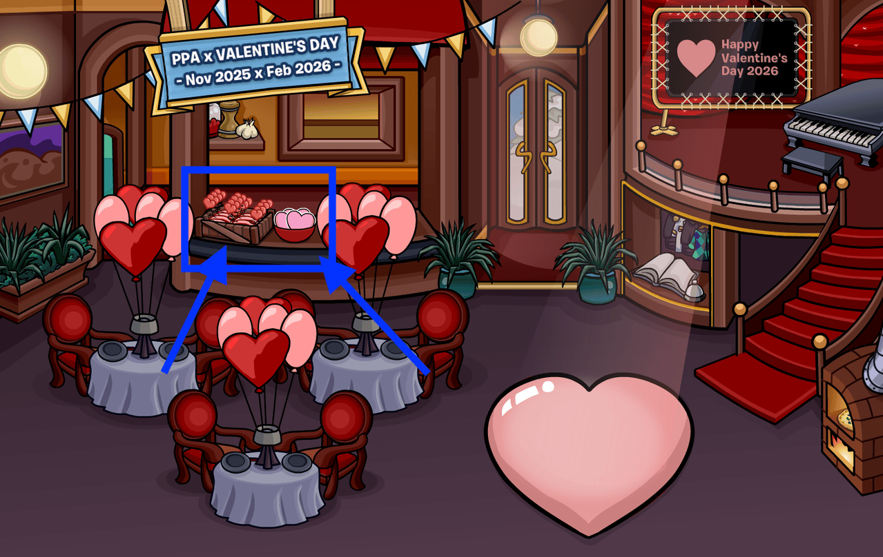 CPJourney Valentine's Day 2026 Party/Mini-Event Guide - Heart Antennae & Candy Heart Pin Location