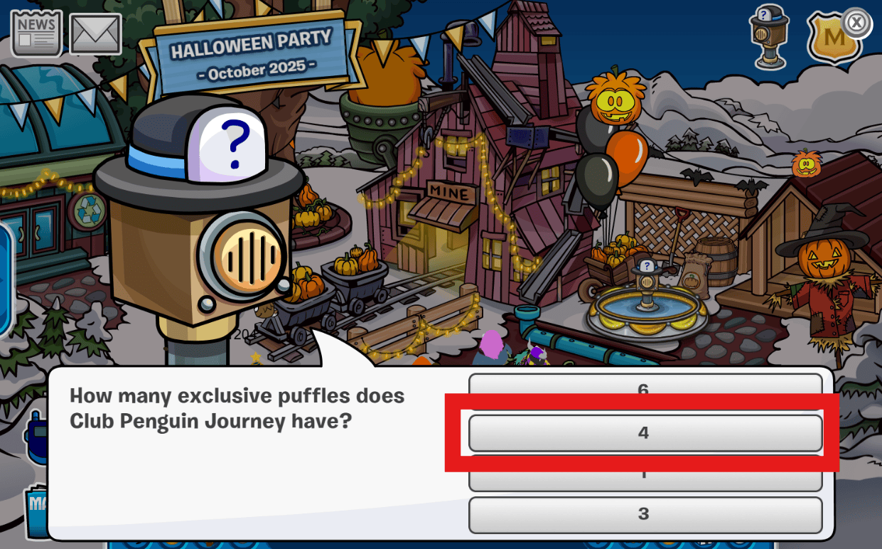 CPJourney 3rd Party Anniversary Trivia Bot Mine Shack Answer