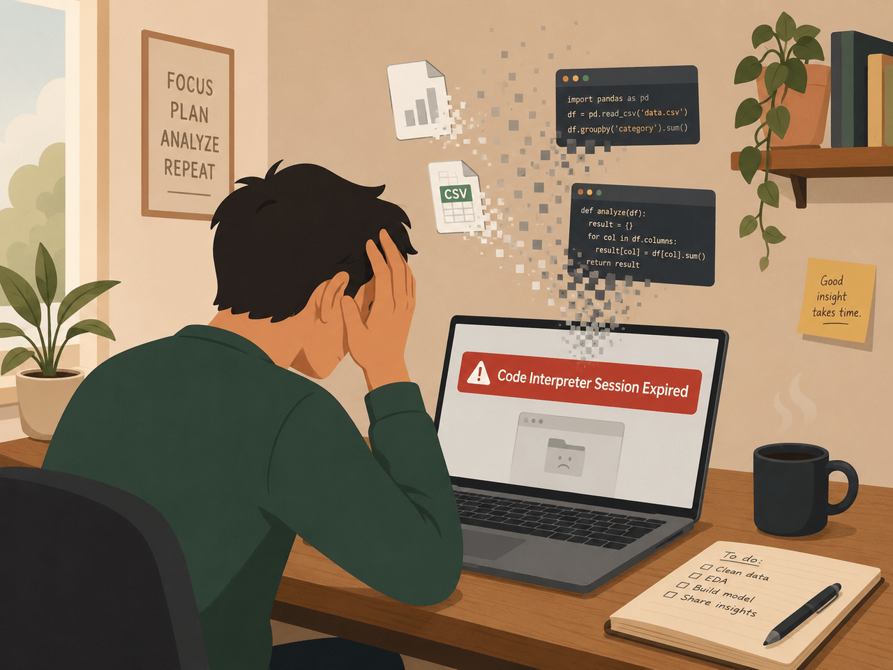 ChatGPT Code Interpreter Resets & Losing Progress Fix