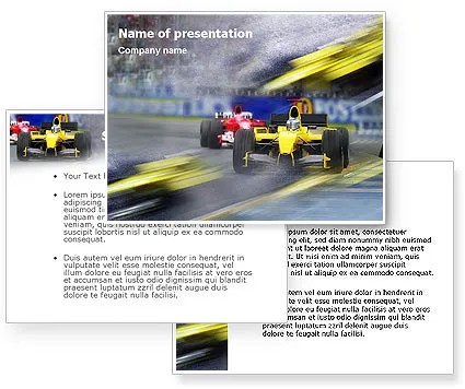 Auto racing powerpoint template