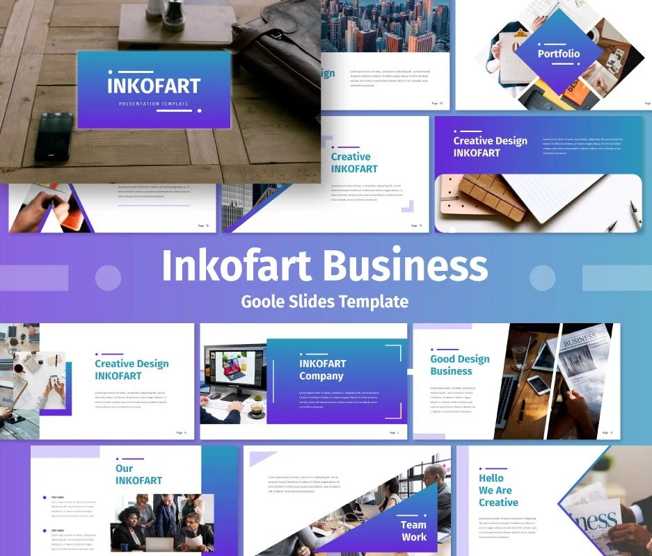 Inkofart Business Google Slide Template Presentation Template 75136