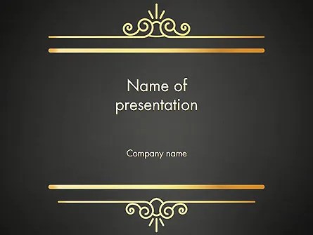 Gratis Scarica immagini Modello Powerpoint Cornice D Oro D Epoca Sfondi 14263 il piu cool saluti