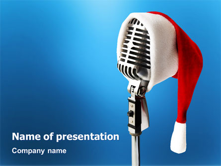 Christmas songs presentation template for powerpoint and keynote