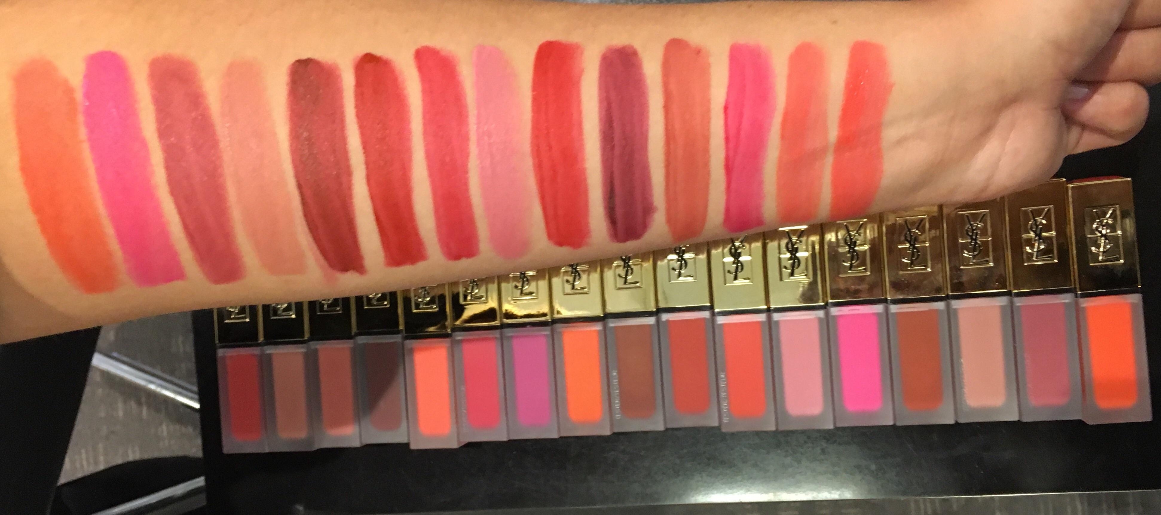 Swatches Of The New Ysl Tatouage Couture Lip Stains Makeupaddiction