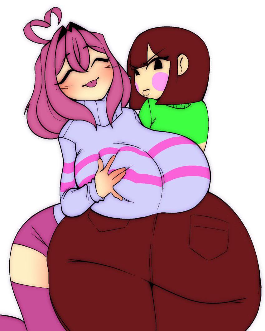 Frisk and Chara] Ass and Boobs : rUnderTail