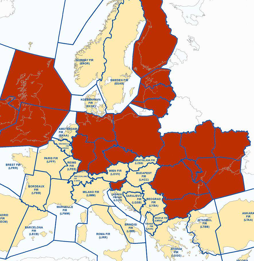 Russian planes banned from this European country. Map actually from  20220227 (11 am) Kyiv Time : rMapPorn