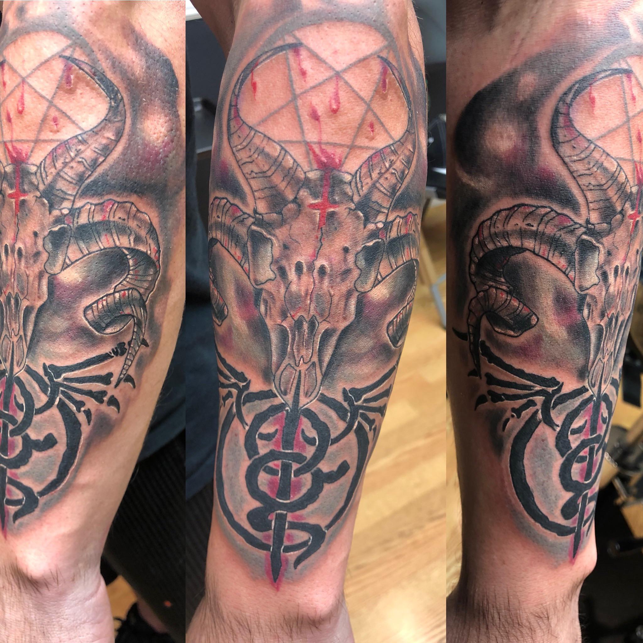 Need Something For Bottom Of Forearm Now. Thinking Of Doing A Demonic Female Face Or Something. Theme Is Death Metal And Heavy Metal. Some May Recognize The Wrath Emblem On The Bottom 2048_x_2048_jpg