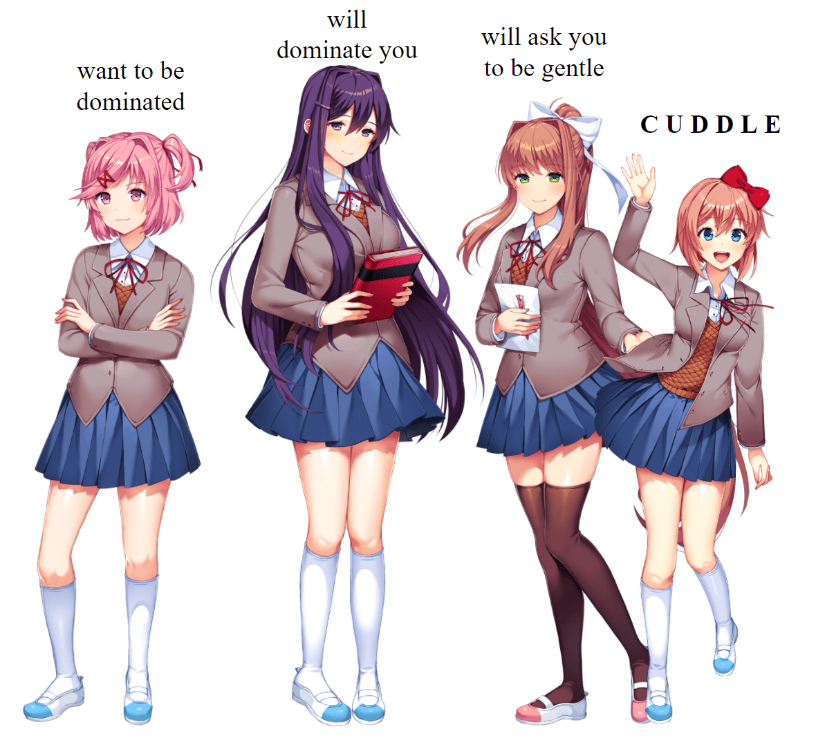 Monika is the perfect gentle femdom gf : r/DDLC