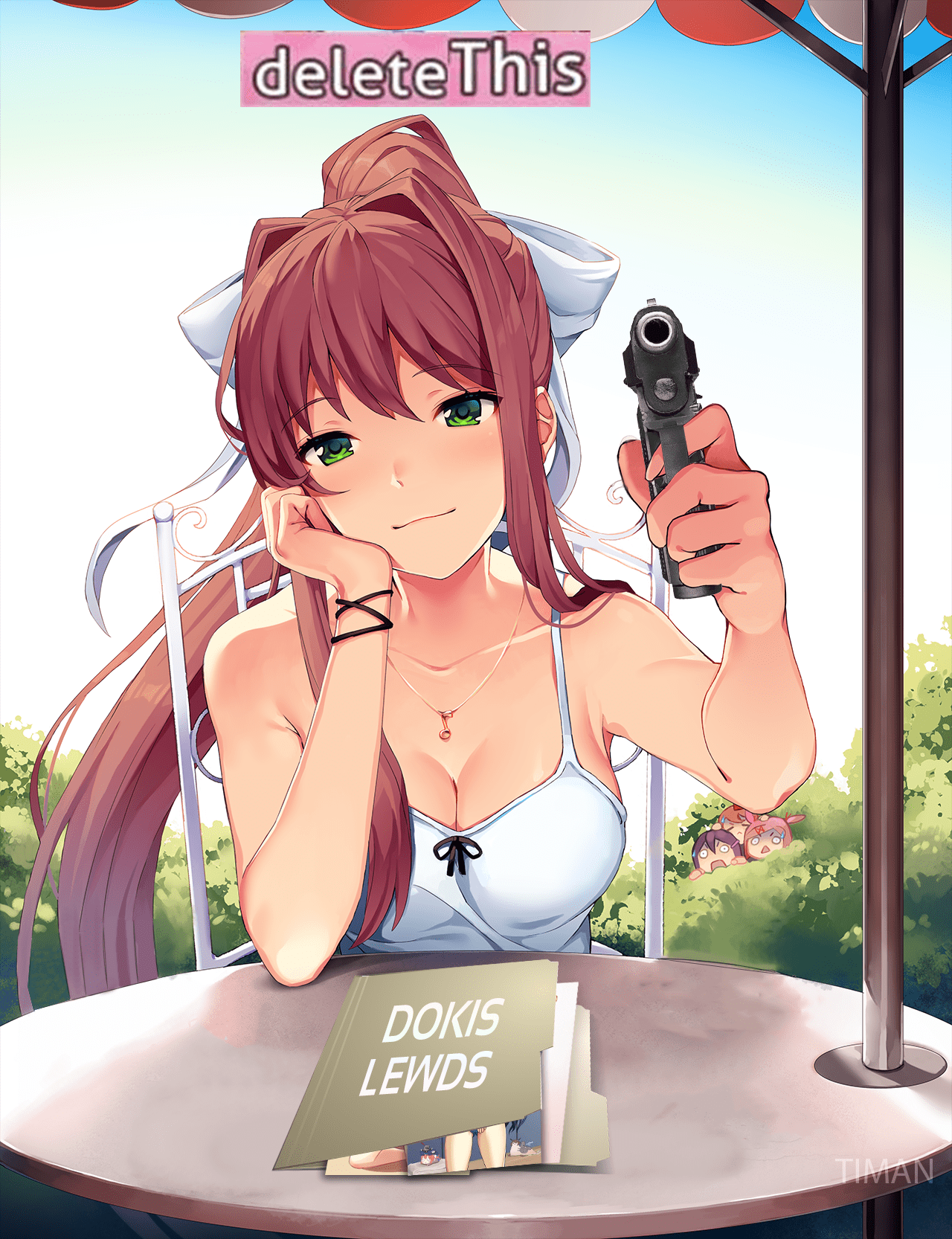 When Monika Finds your Lewds : r/DDLC