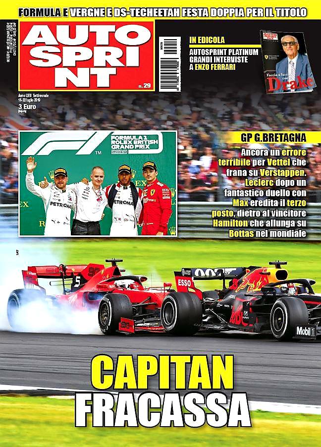 Italian Magazine Autosprint With The Headline Captain
