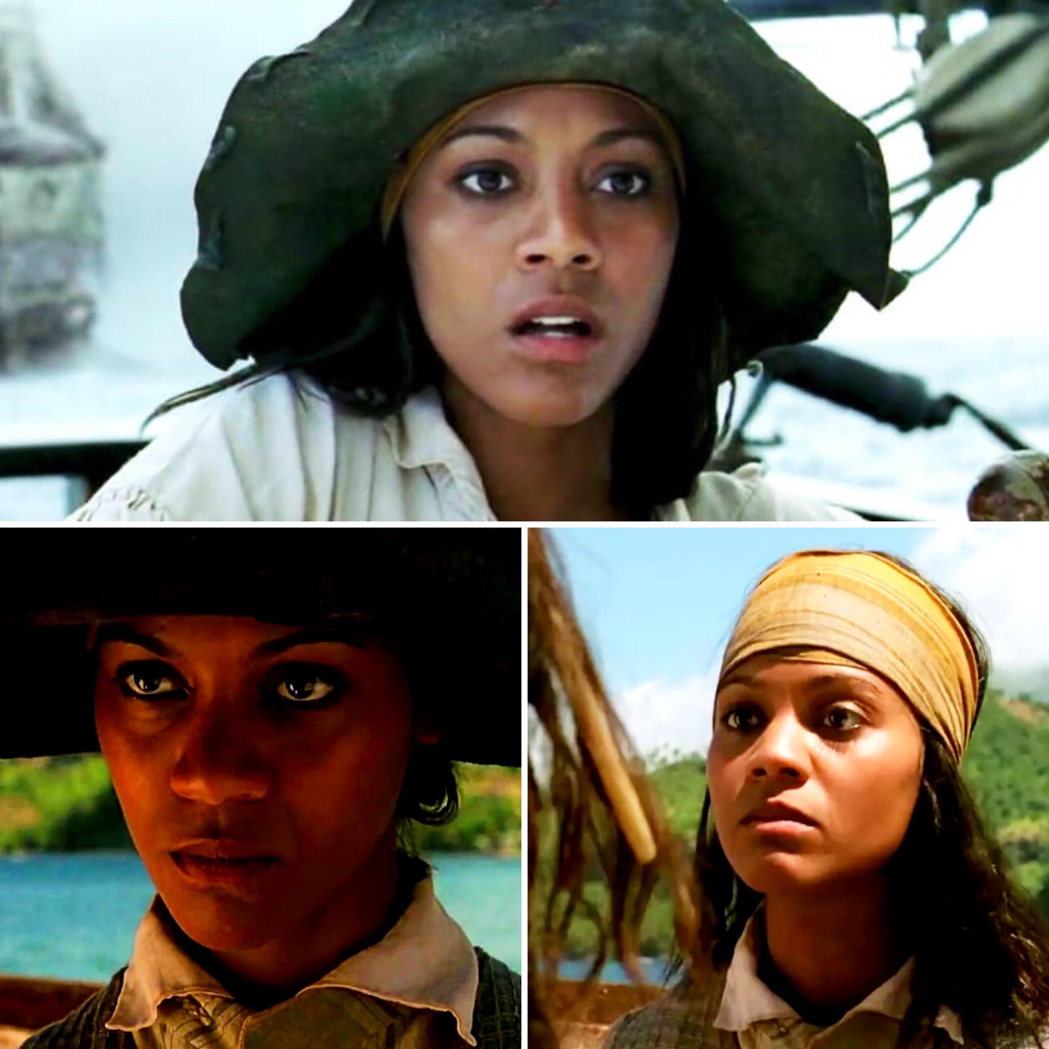 Would you be onboard if the next Pirates of the Caribbean made Zoe  Saldañas Anamaria the main character? : rpiratesofthecaribbean