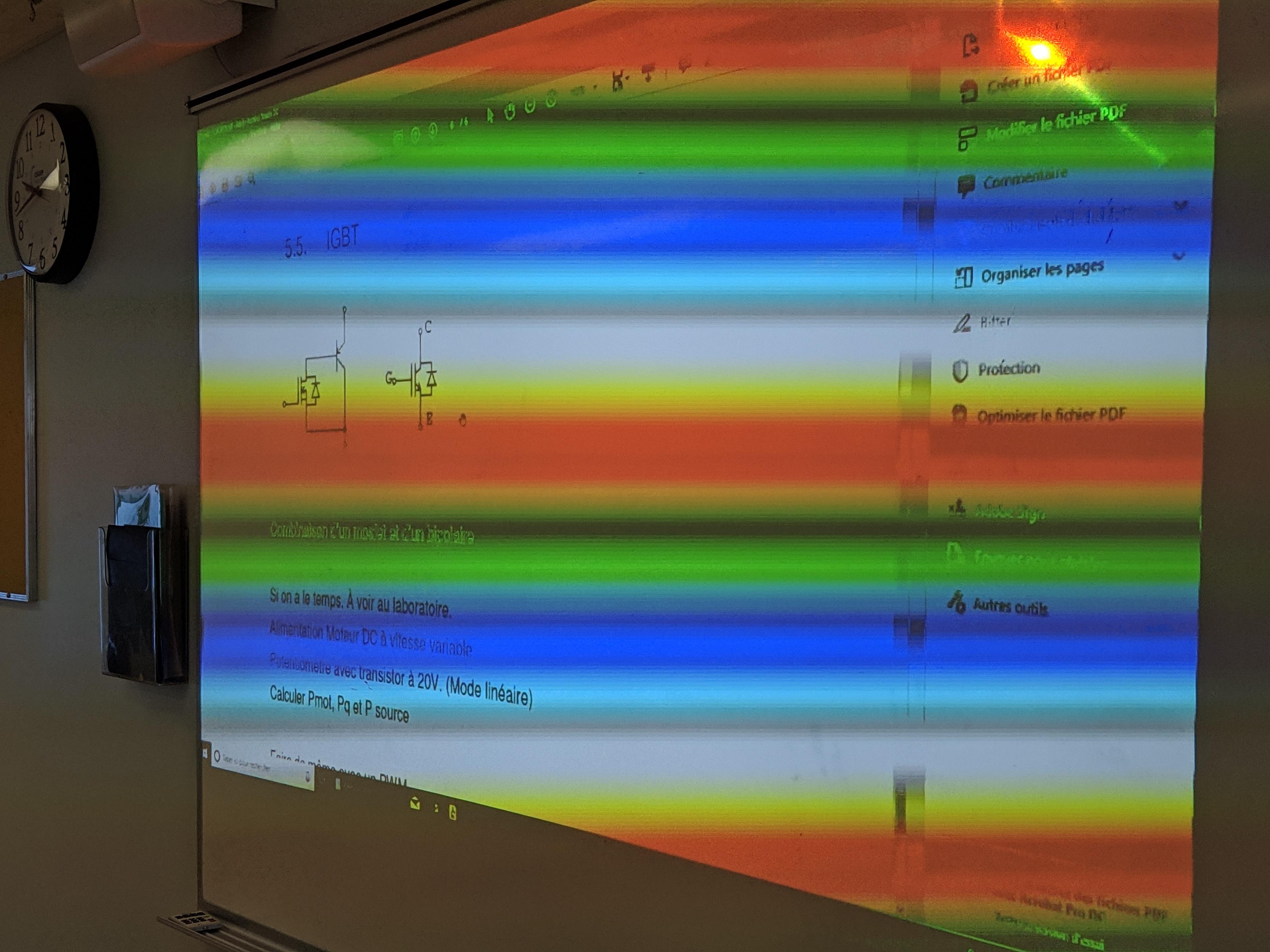 My Pixel 3 Camera Transform A Projected Image Into Rainbow