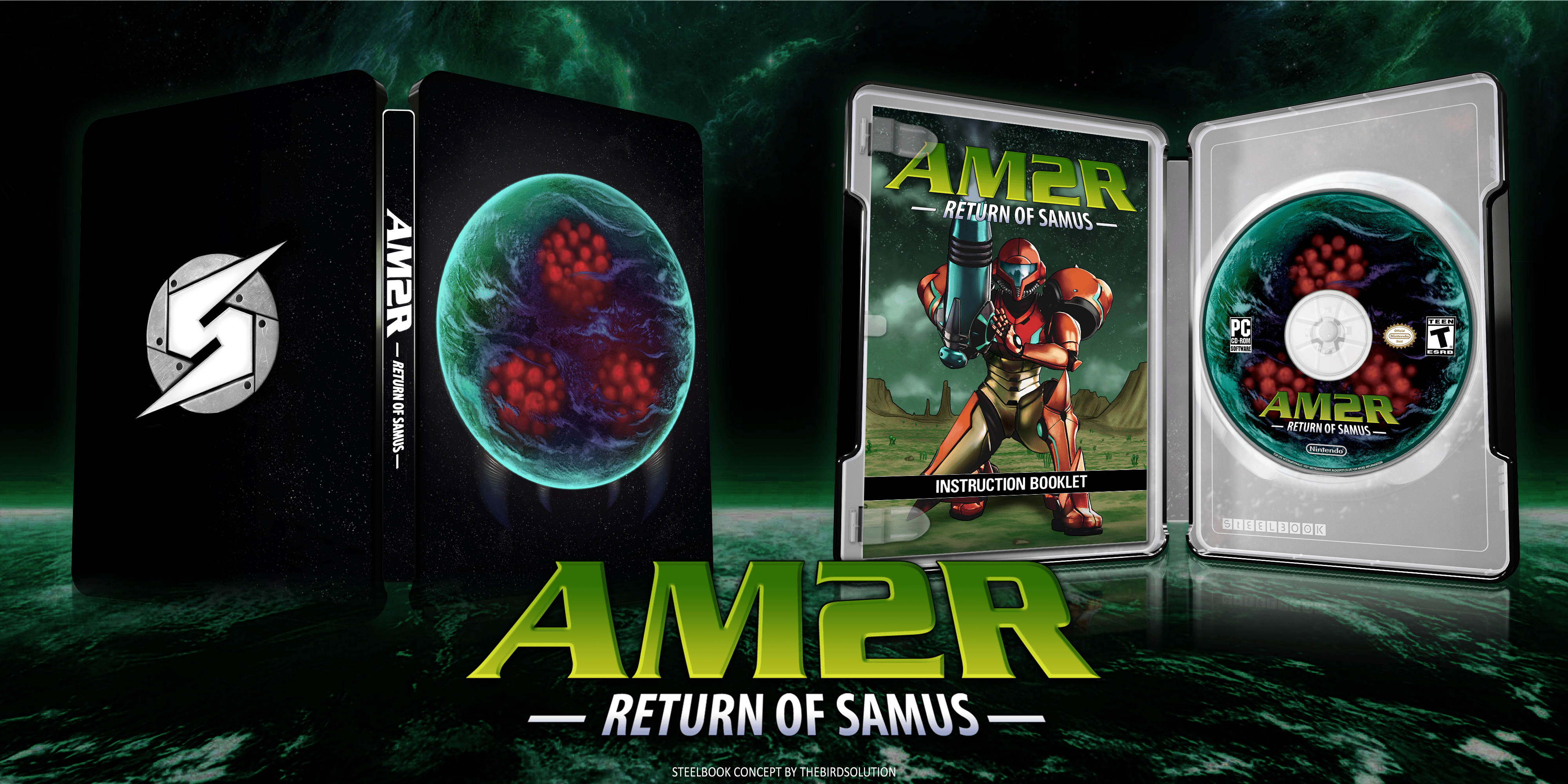Took A Shot At Mocking Up A Steelbook Case For My Favorite 2d Metroid R Metroid