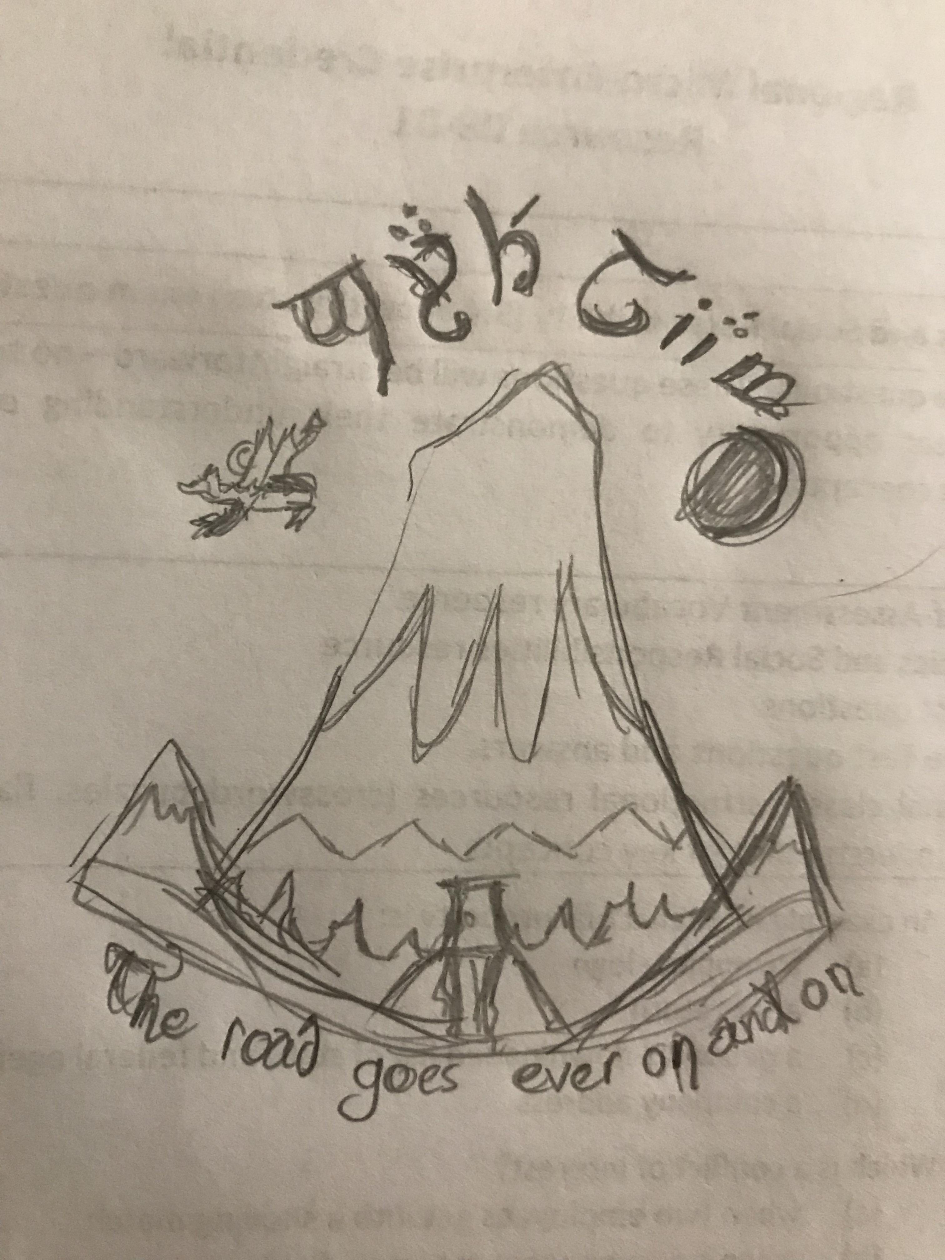 Hobbit themed tattoo