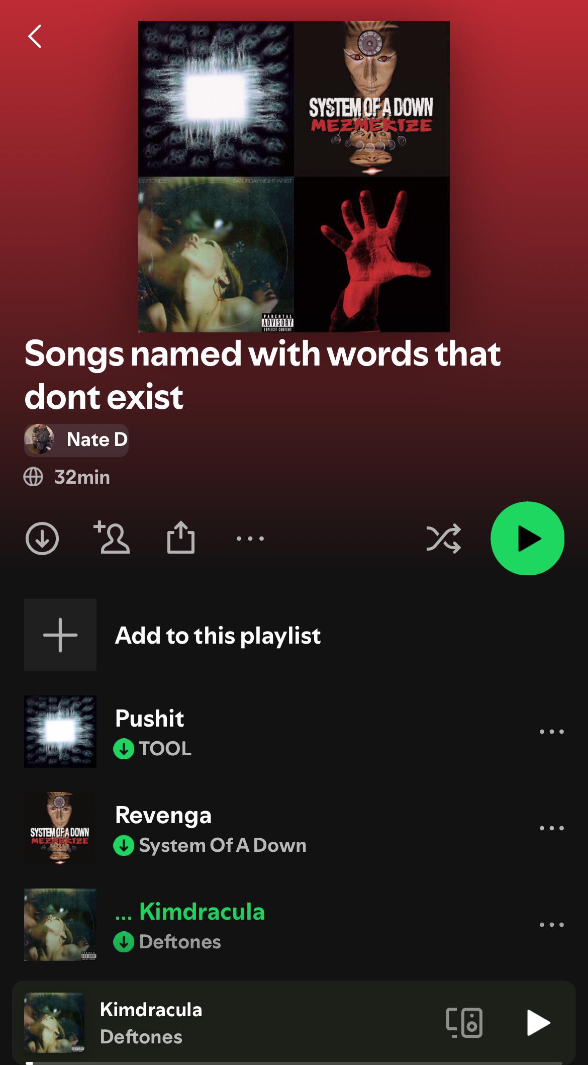 Songs named with words that dont exist : rweirdspotifyplaylists