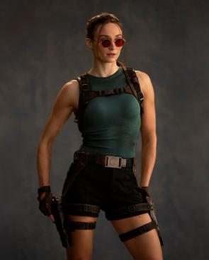 Sophie Turner as Lara Croft