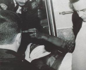 Photograph taken of Tupac Shakur after being robbed and shot 5 times in Quad Studios, New York, 30 November 1994