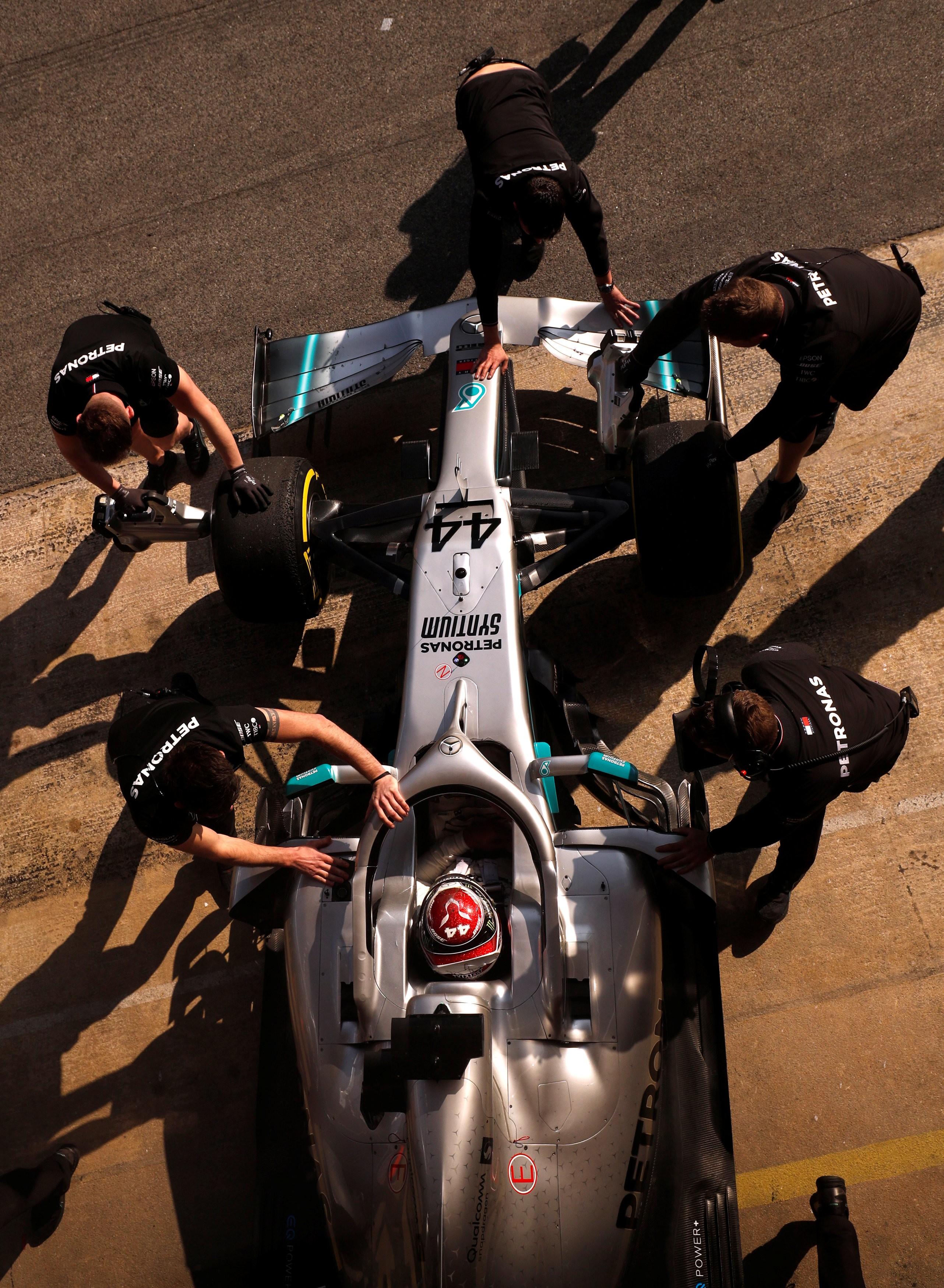 2019 Pre Season Testing Lewis Hamilton Mercedes W10