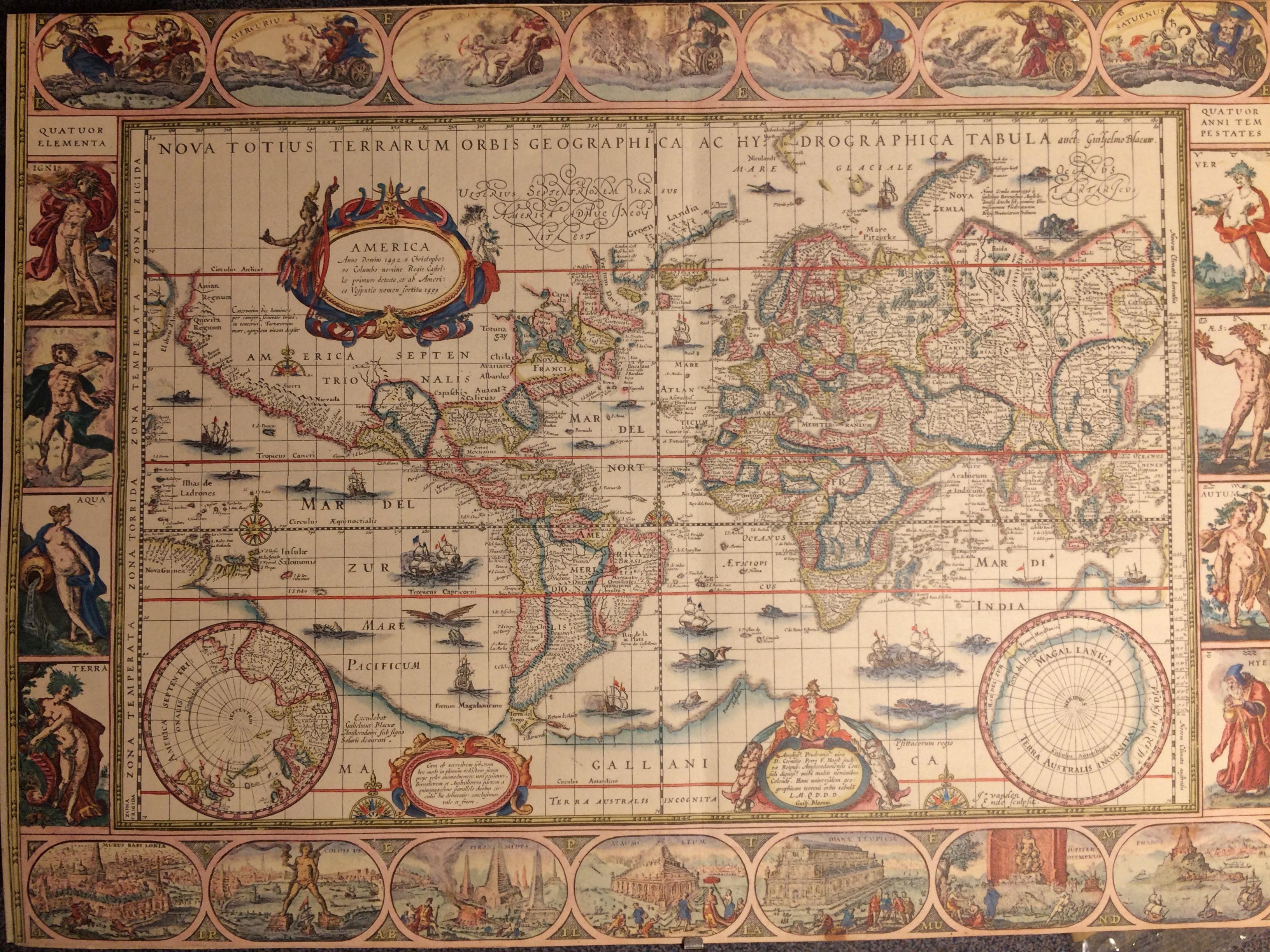 Columbus Map Of The World In 1492 