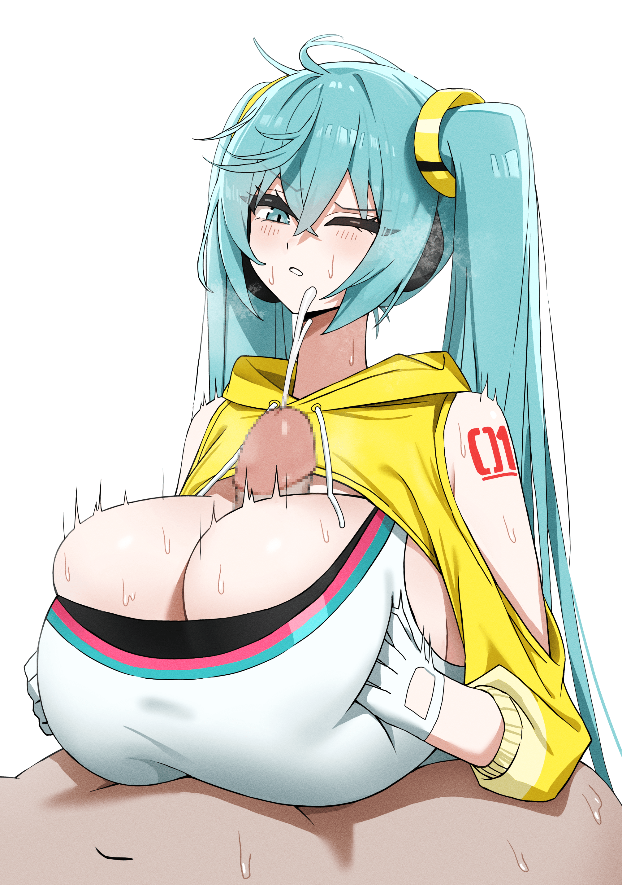🔞[Gallery] Tight Hatsune Miku Paizuri (Dot) | | Truyen-Hentai.com